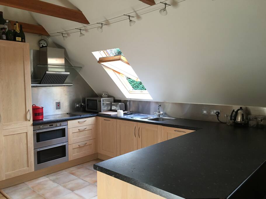 Modern kitchen with full amenities