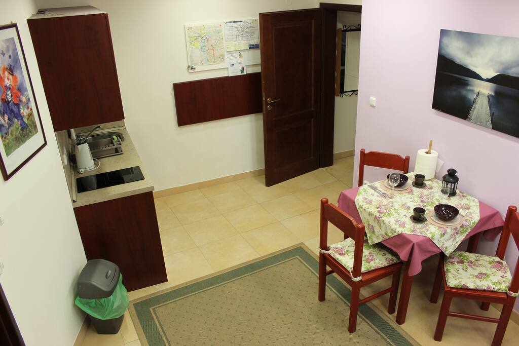 Kitchen and a living room