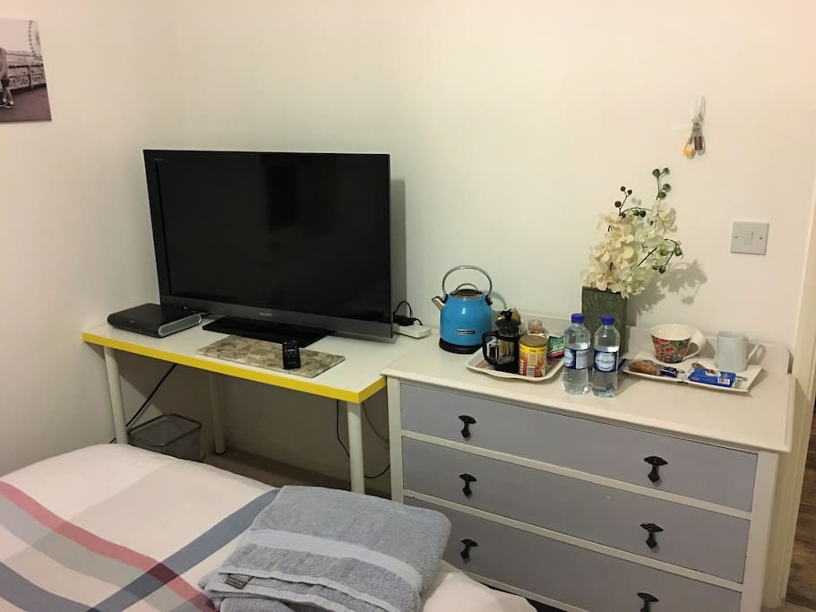 A 40 inch TV with SKY