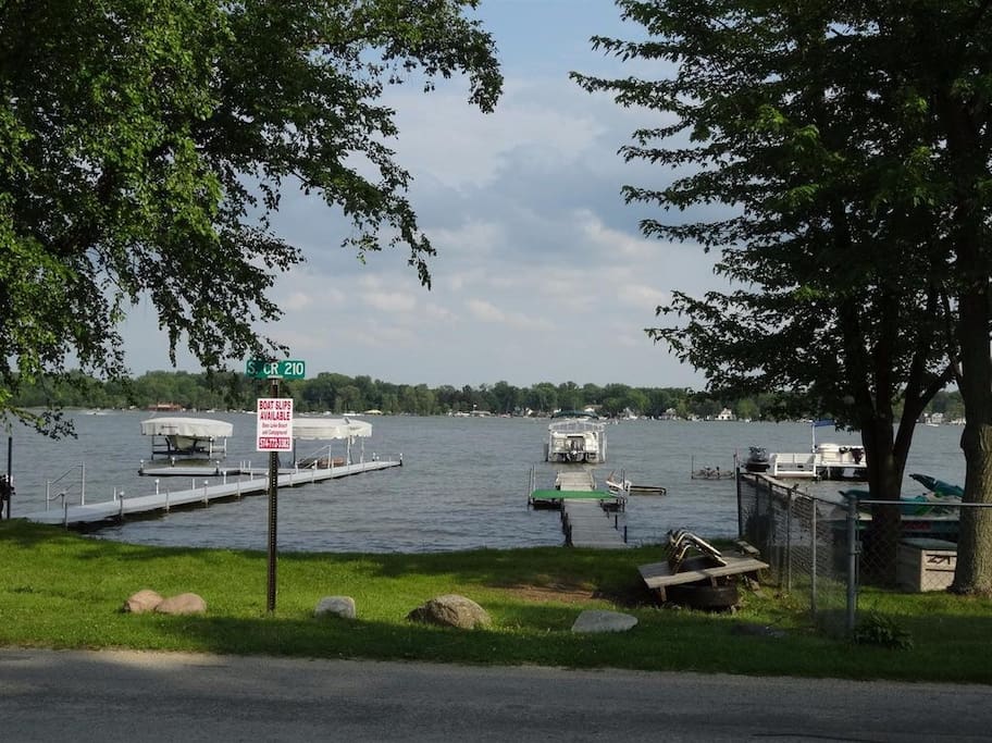 View of the lake.