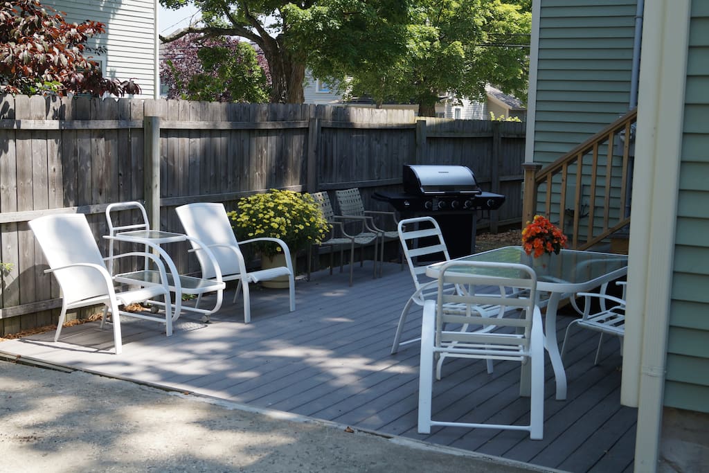 The back patio & grill