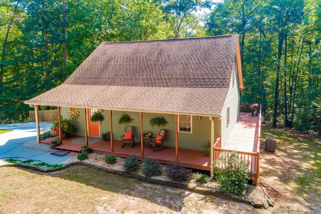 Wrap around deck! Perfect for morning coffee or unwinding in the evening.