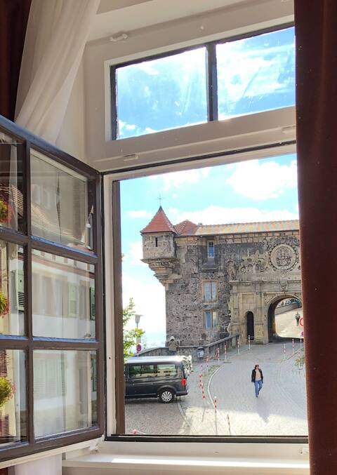 Apartment with a castle view