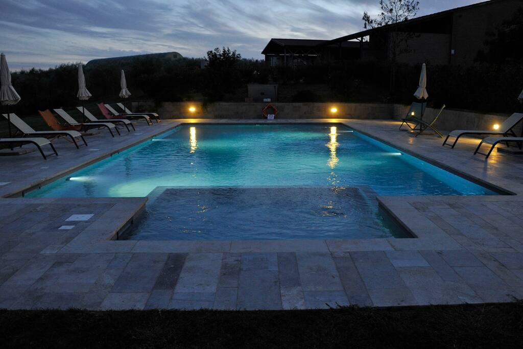 Pool in the night