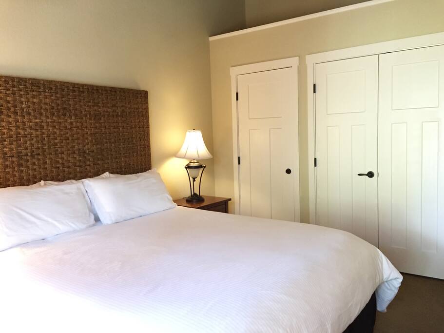 Master bedroom and closets