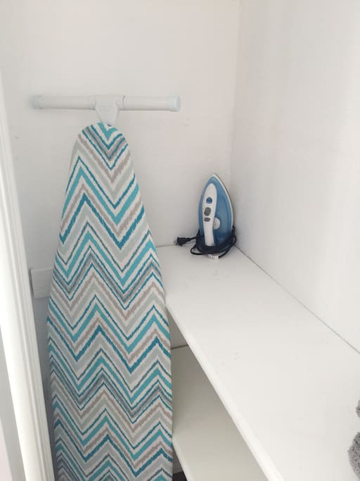 Ironing board found in bedroom 1 closet