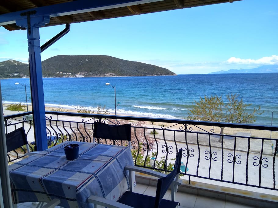 From front balcony N.Peramos sea bay