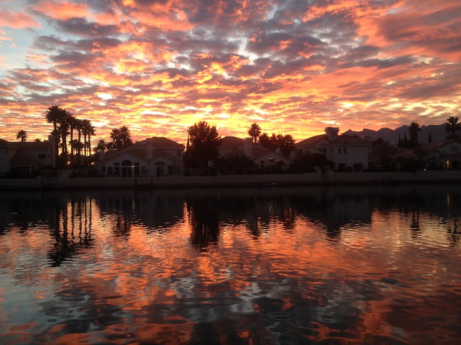 Sunset from the backyard