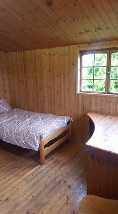 Log cabin ideal for artist's retreat complete with office facilities