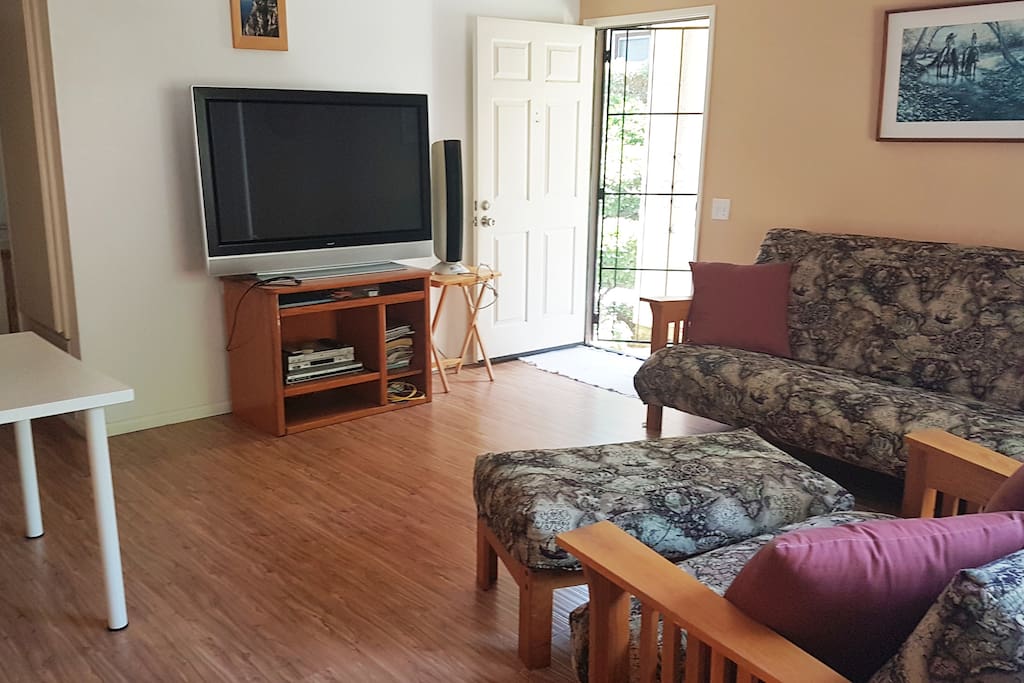 50" TV, DVD, VCR