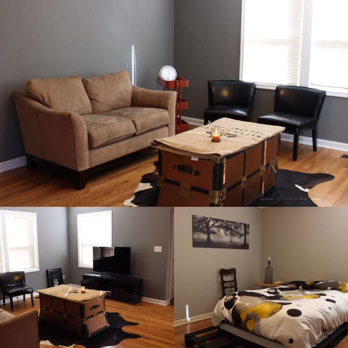 Living room and master bedroom