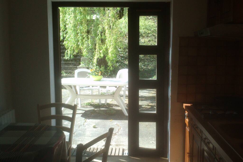 Cuisine ouverture terrasse