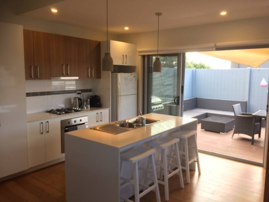 Fully self-contained kitchen.