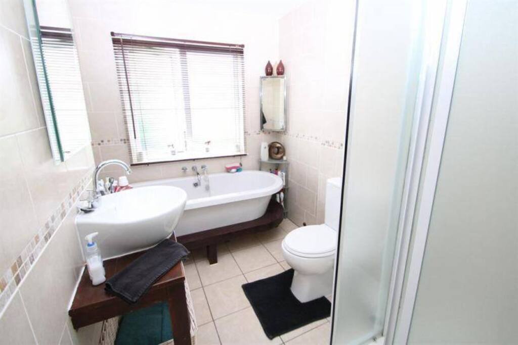 Bathroom with separate shower