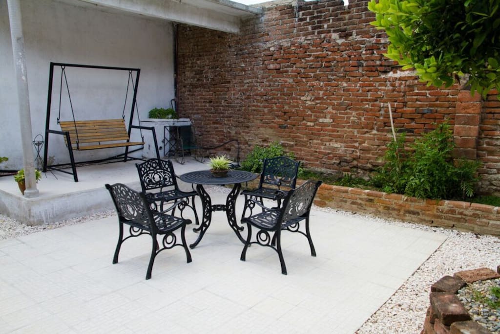 Relax outdoors in the privacy of your own courtyard