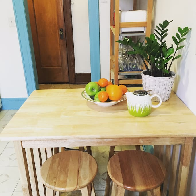 Eat-in kitchen.