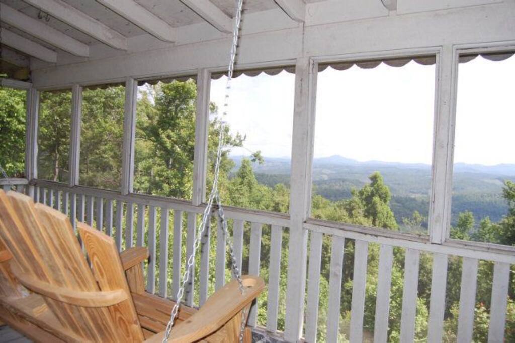 Back Patio with Porch Swing