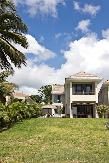 Villa vue de la plage