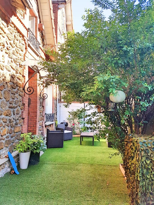 Jardin de la maison de 40m²