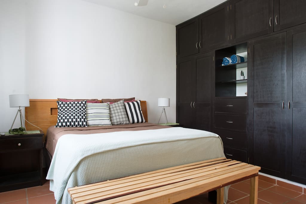 Master bedroom with its own full bathroom.