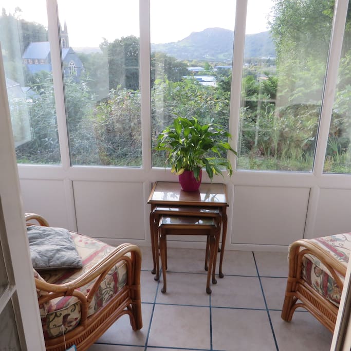 relaxing porch area