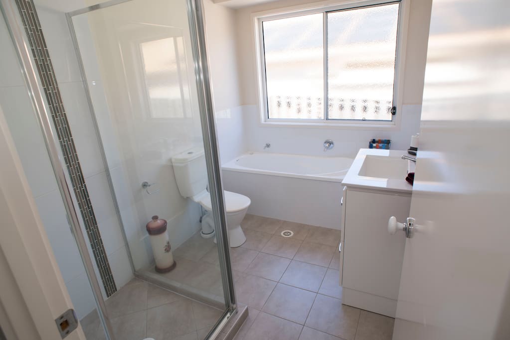 Your own private bathroom with towels.