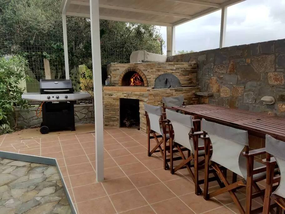 brick oven area
