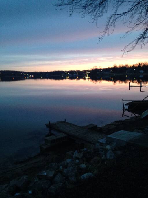 Reflection off the water!
