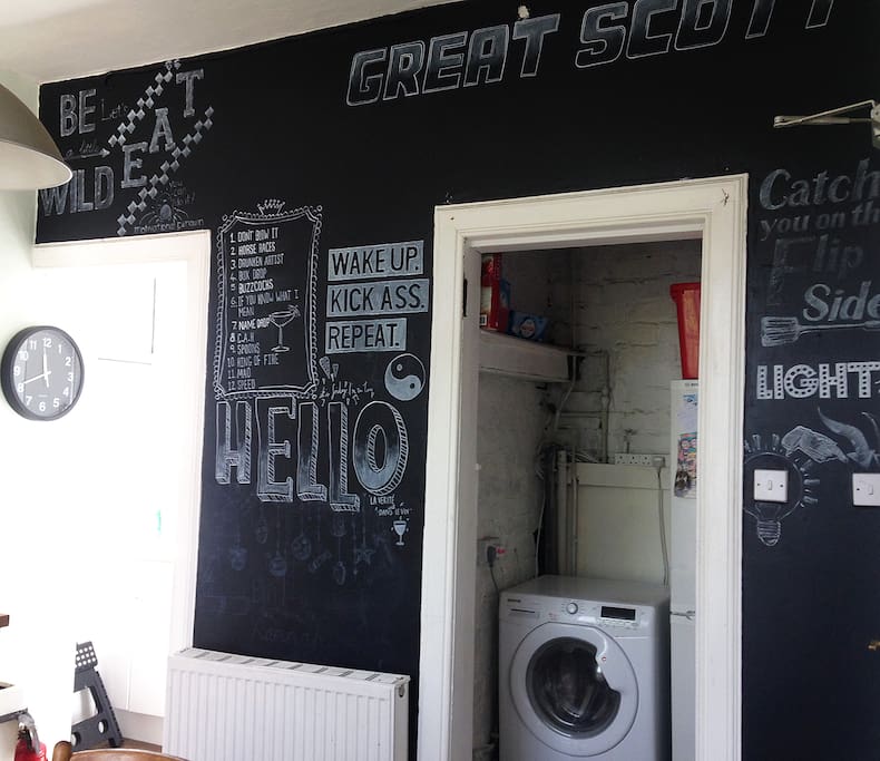 Blackboard wall designed by ours truly
