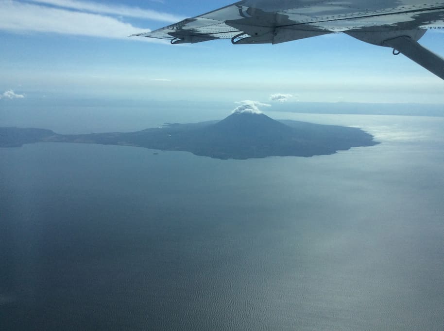 property is at closest point at the foot of the volcano