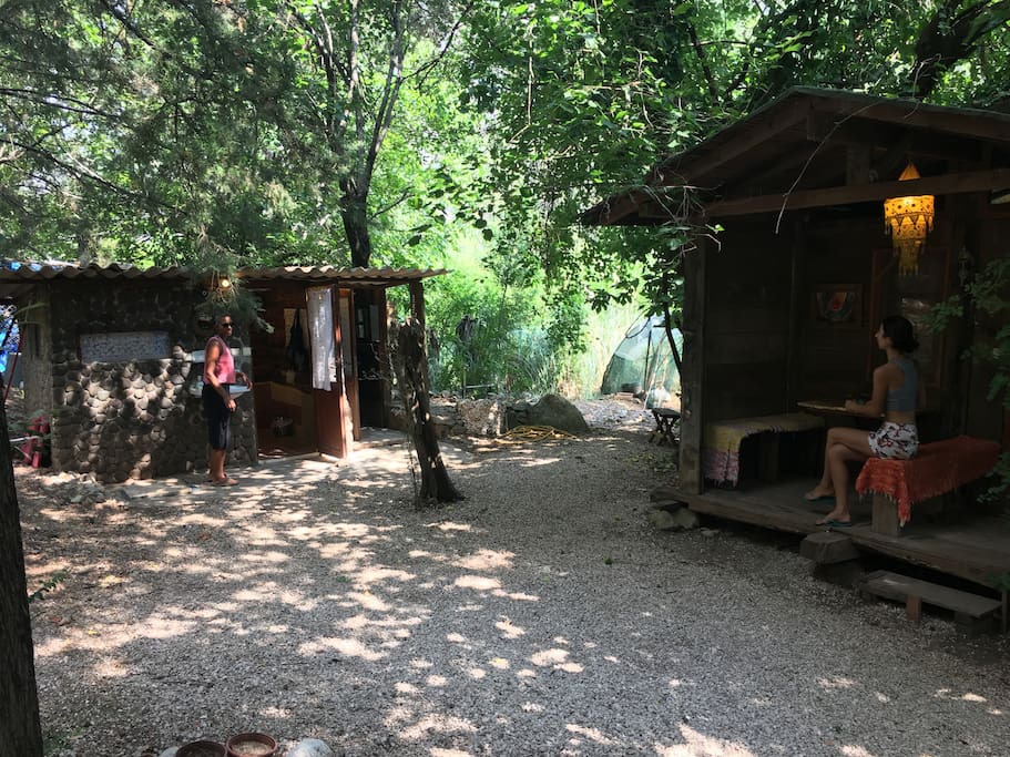 cabin and bathroom