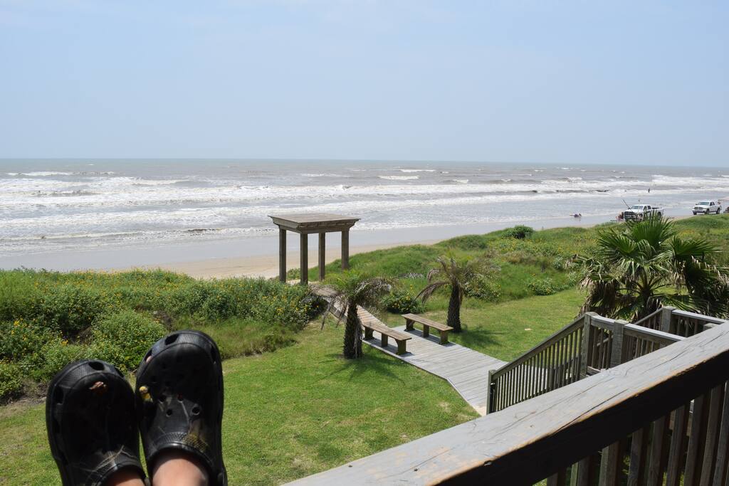 23 Yards to Sea BEACHFRONT sleeps 30 Houses for Rent in Galveston, Texas, United States