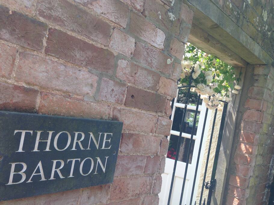 ... through the gate in the wall.