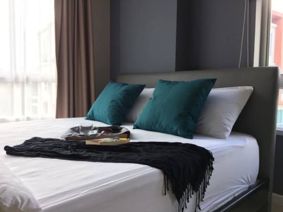 Double Bed with linen