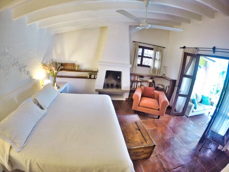 All bedrooms open up to the common courtyard.