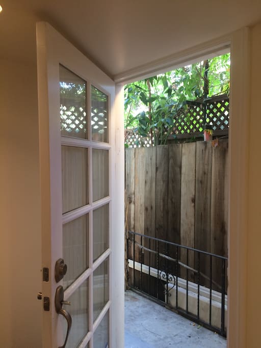 Your own private entry welcomes you to our Guest Flat.