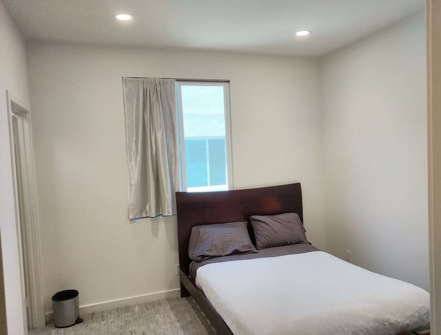 Your private 2nd floor bedroom with full size bed, waterproof mattress protector, sheets and pillows, blanket, TV, and walk in closet. All items are bought in 2018 and sheets & blanket are washed and floors are vacuumed after every guest.