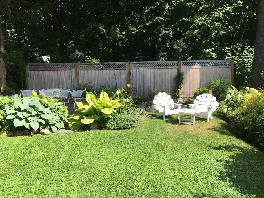 private backyard