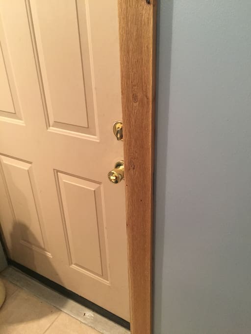 This is your private entrance, separate from the rest of the house.