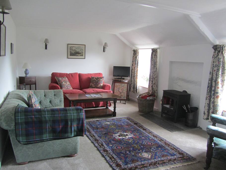 Sitting Room with woodburner