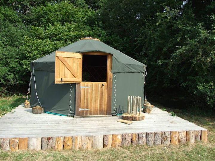 'Oak' Yurt in West Sussex countryside