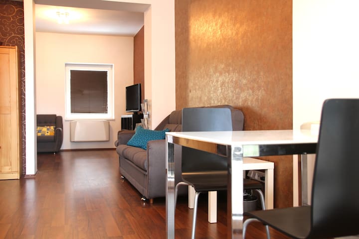 In central part with parking right in front