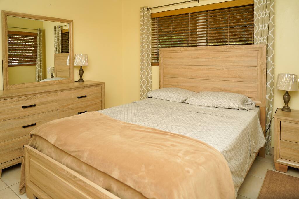 Always remember to fall asleep with a dream and wake up with a purpose. Sleep well in this air conditioned bedroom and wake up to be great.