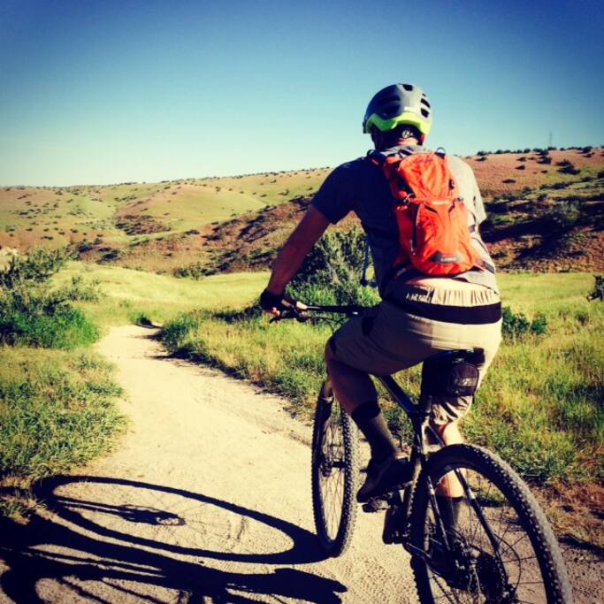 Bike, hike and run on the trails out the backdoor.