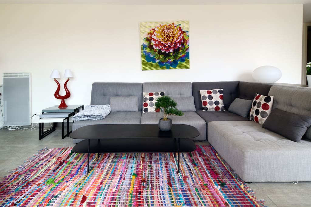 Décoration contemporaine et colorée