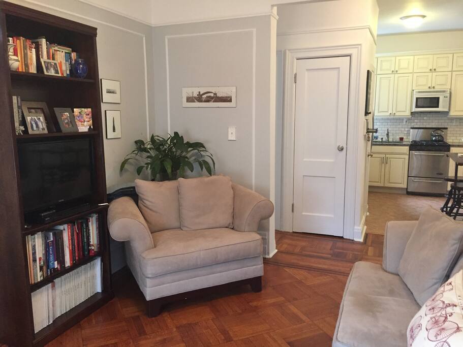 Living room looking towards the kitchen