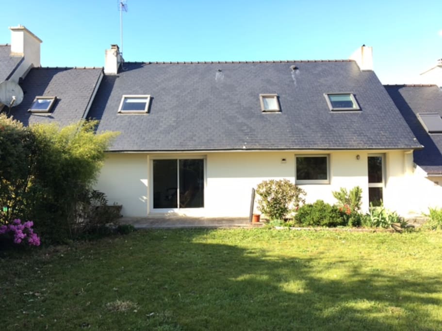 façade arrière avec jardin