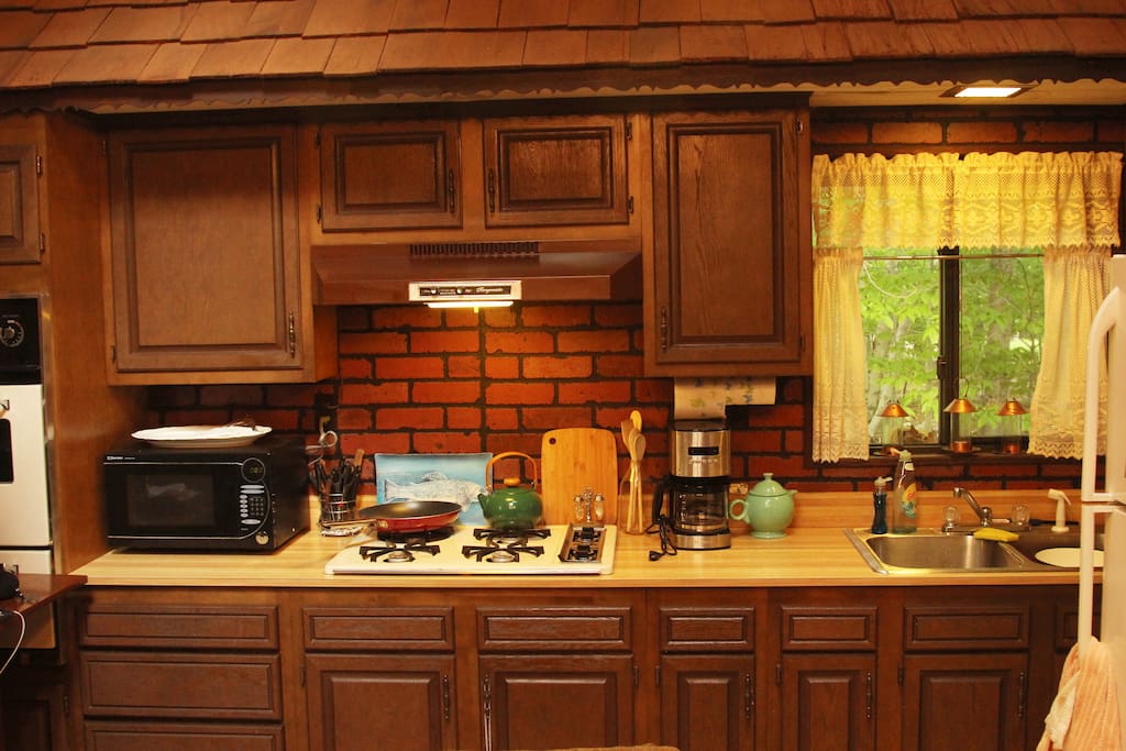 Fully stocked kitchen