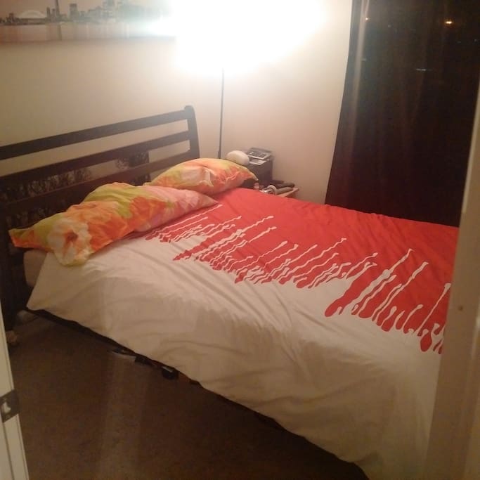 Spacious bedroom with Queen size bed