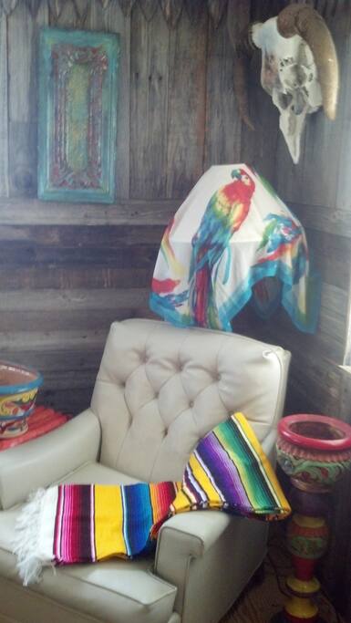 Rustic living area